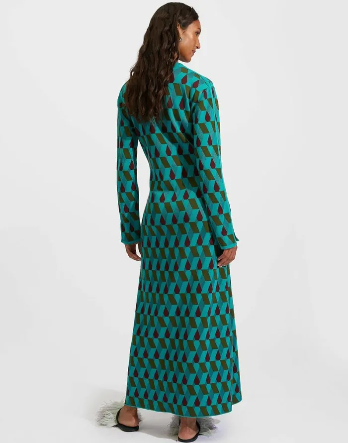 Ready To Wear Knitwear La Double J Knit Leisure Dress Azzurro Militare Bordeaux Ready To Wear Knitwear La Double J Knit Leisure Dress Azzurro Militare Bordeaux