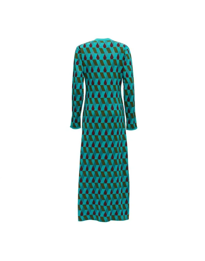 Ready To Wear Knitwear La Double J Knit Leisure Dress Azzurro Militare Bordeaux Ready To Wear Knitwear La Double J Knit Leisure Dress Azzurro Militare Bordeaux