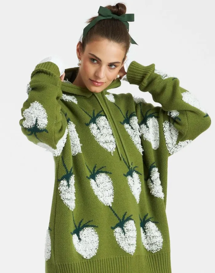 Ready To Wear Knitwear La Double J Lampone Hoodie Green