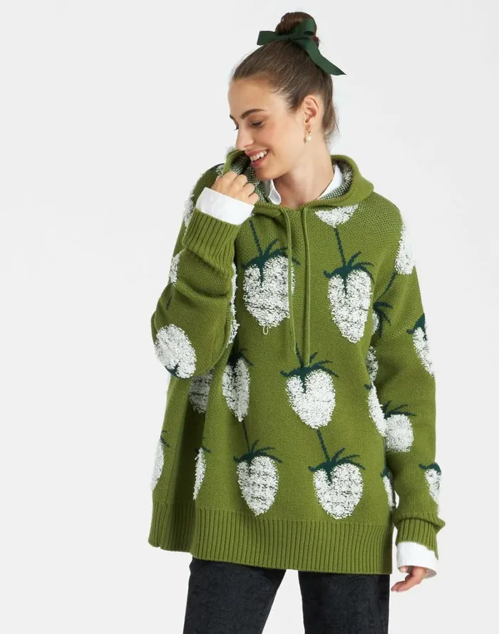 Ready To Wear Knitwear La Double J Lampone Hoodie Green Ready To Wear Knitwear La Double J Lampone Hoodie Green