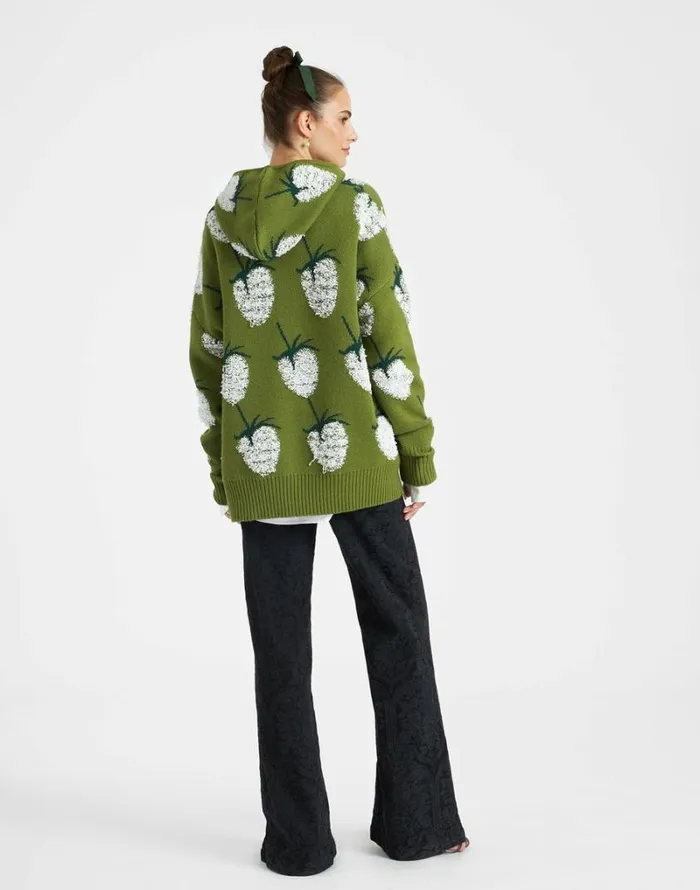 Ready To Wear Knitwear La Double J Lampone Hoodie Green Ready To Wear Knitwear La Double J Lampone Hoodie Green