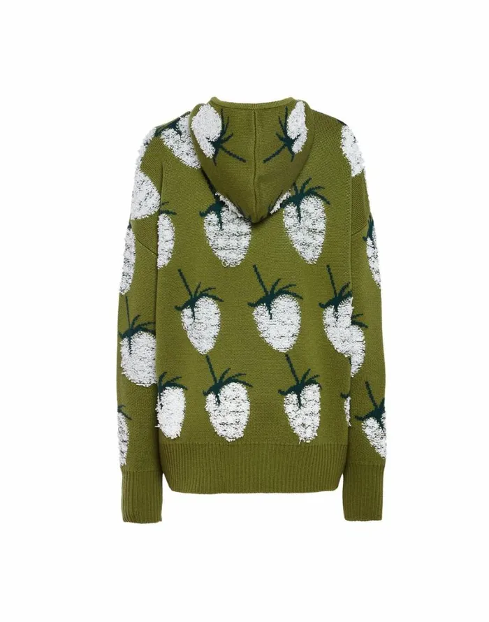 Ready To Wear Knitwear La Double J Lampone Hoodie Green Ready To Wear Knitwear La Double J Lampone Hoodie Green