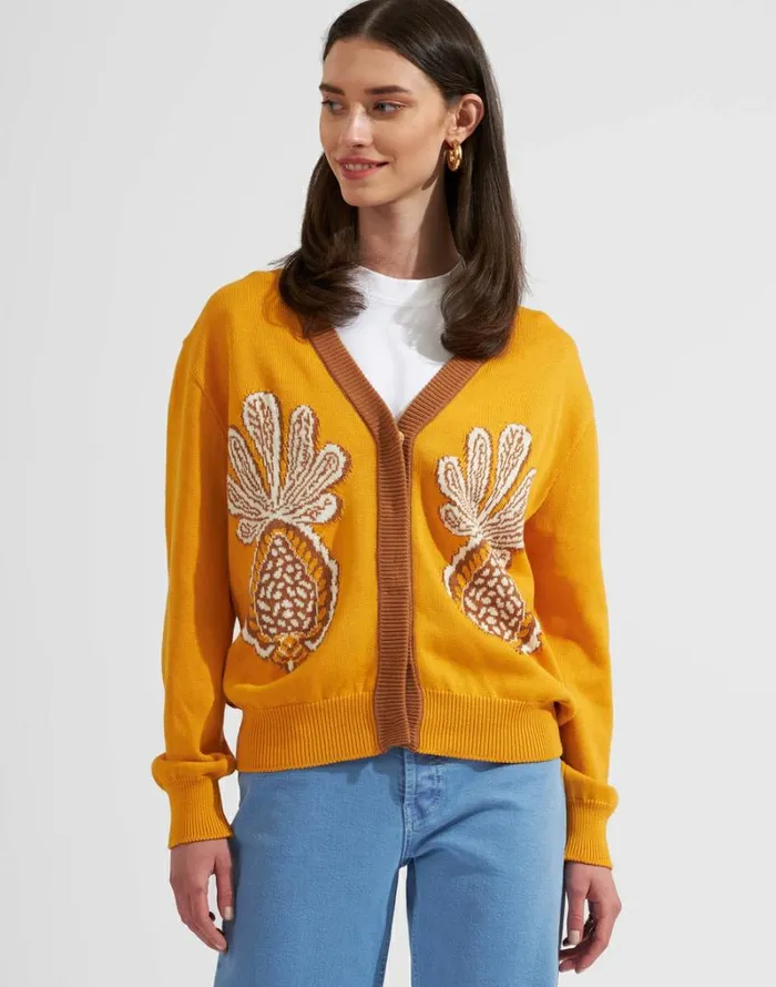 Ready To Wear Knitwear La Double J Pineapple Cardigan Avorio