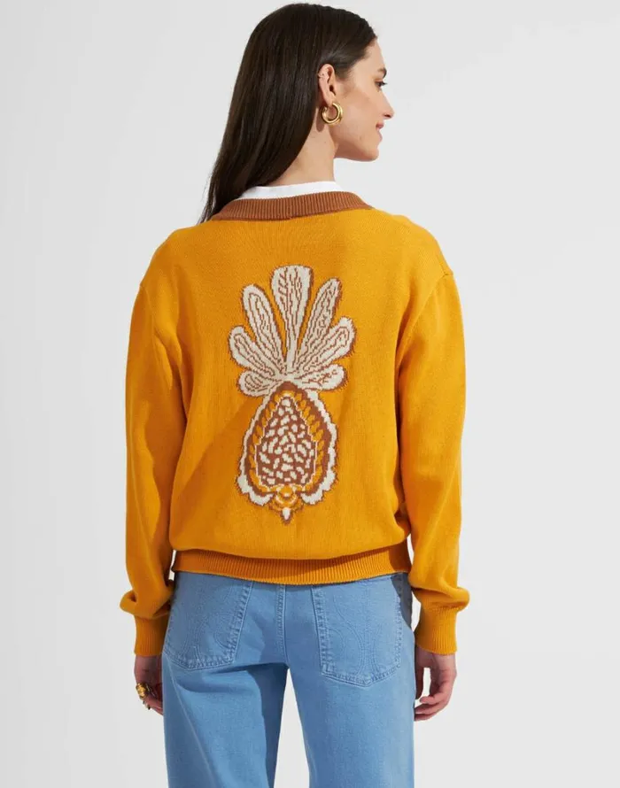 Ready To Wear Knitwear La Double J Pineapple Cardigan Avorio Ready To Wear Knitwear La Double J Pineapple Cardigan Avorio
