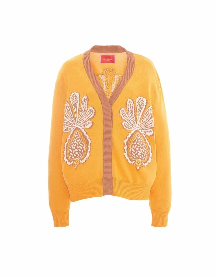 Ready To Wear Knitwear La Double J Pineapple Cardigan Avorio Ready To Wear Knitwear La Double J Pineapple Cardigan Avorio
