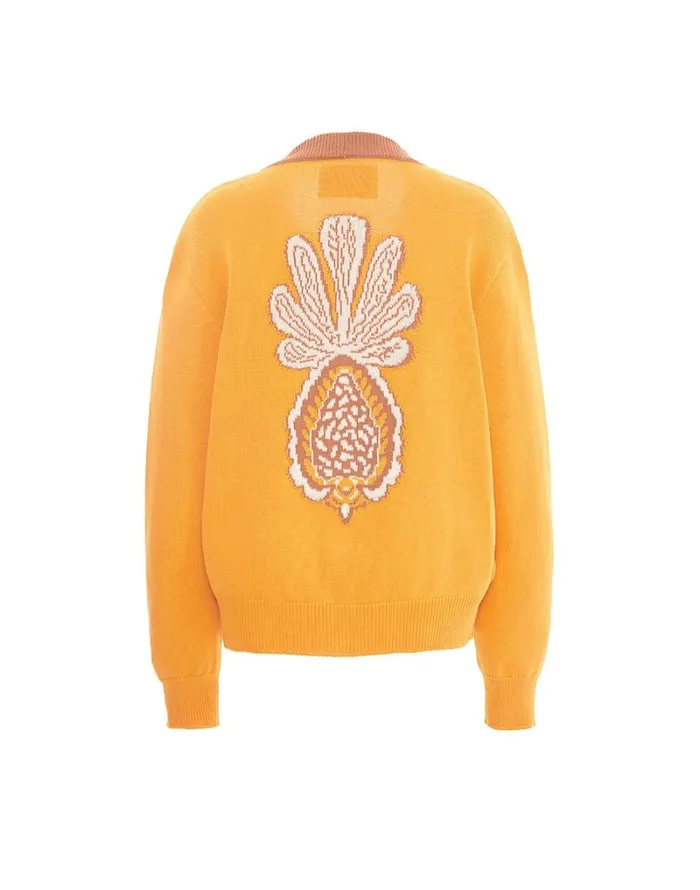 Ready To Wear Knitwear La Double J Pineapple Cardigan Avorio Ready To Wear Knitwear La Double J Pineapple Cardigan Avorio