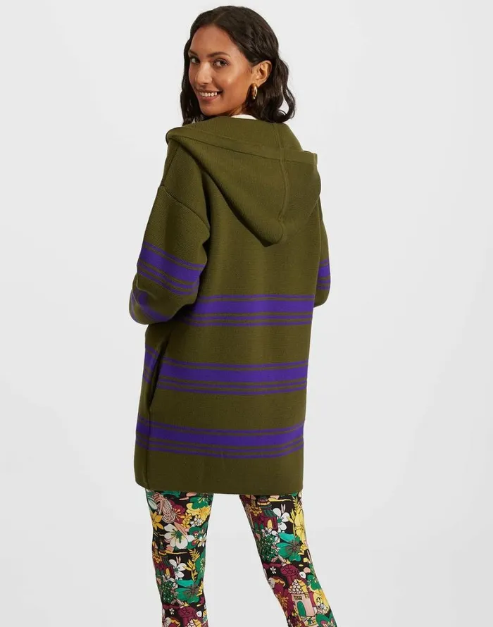 Ready To Wear Knitwear La Double J Tones Parka Viola Militare