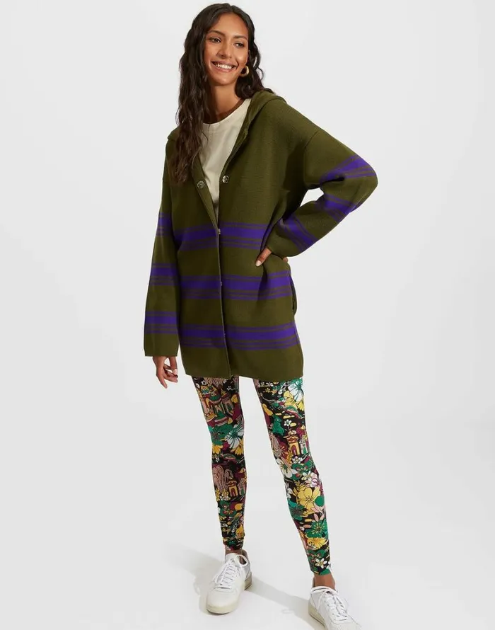 Ready To Wear Knitwear La Double J Tones Parka Viola Militare