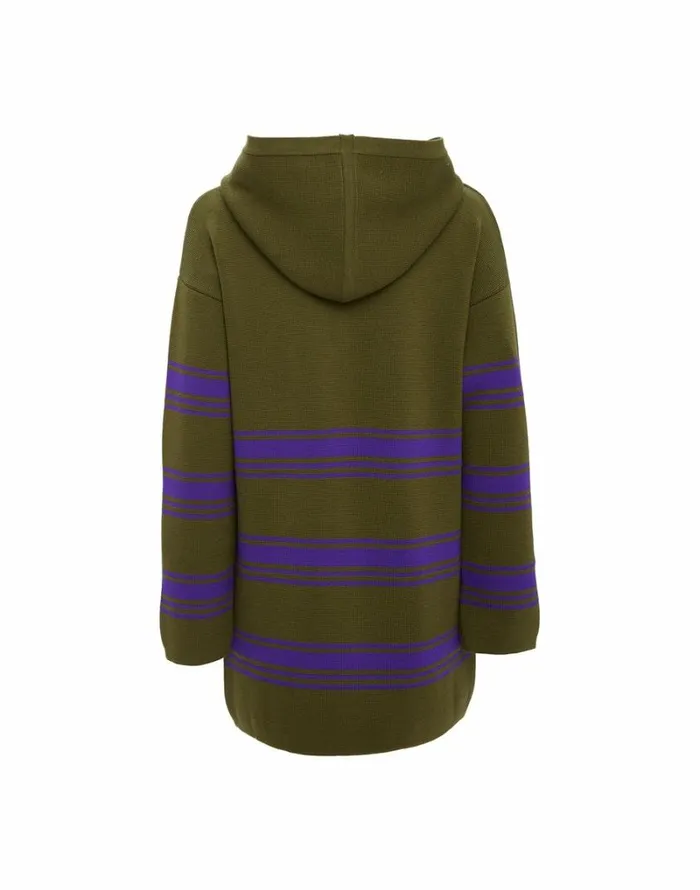 Ready To Wear Knitwear La Double J Tones Parka Viola Militare