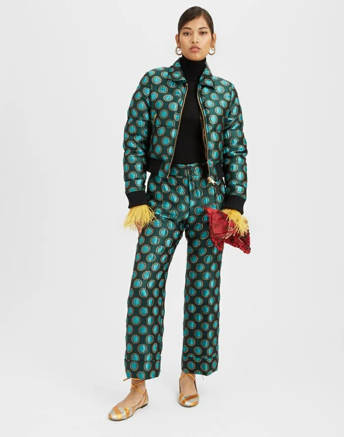 Ready To Wear Outerwear La Double J La Comasca Puffer Bomber Winter Sun Emerald Ready To Wear Outerwear La Double J La Comasca Puffer Bomber Winter Sun Emerald