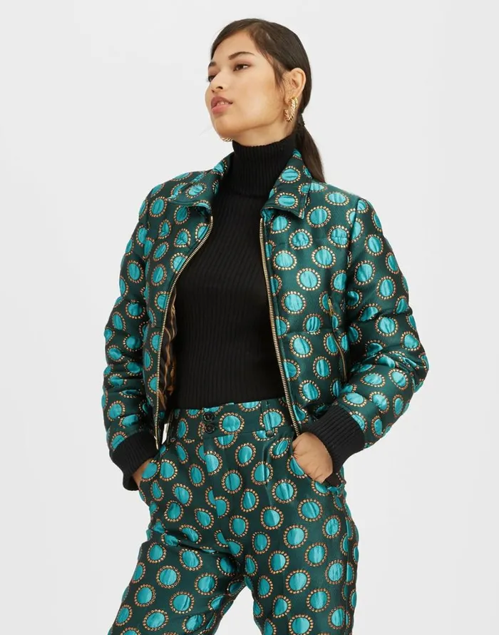 Ready To Wear Outerwear La Double J La Comasca Puffer Bomber Winter Sun Emerald Ready To Wear Outerwear La Double J La Comasca Puffer Bomber Winter Sun Emerald