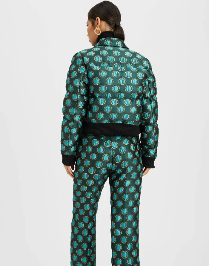 Ready To Wear Outerwear La Double J La Comasca Puffer Bomber Winter Sun Emerald Ready To Wear Outerwear La Double J La Comasca Puffer Bomber Winter Sun Emerald