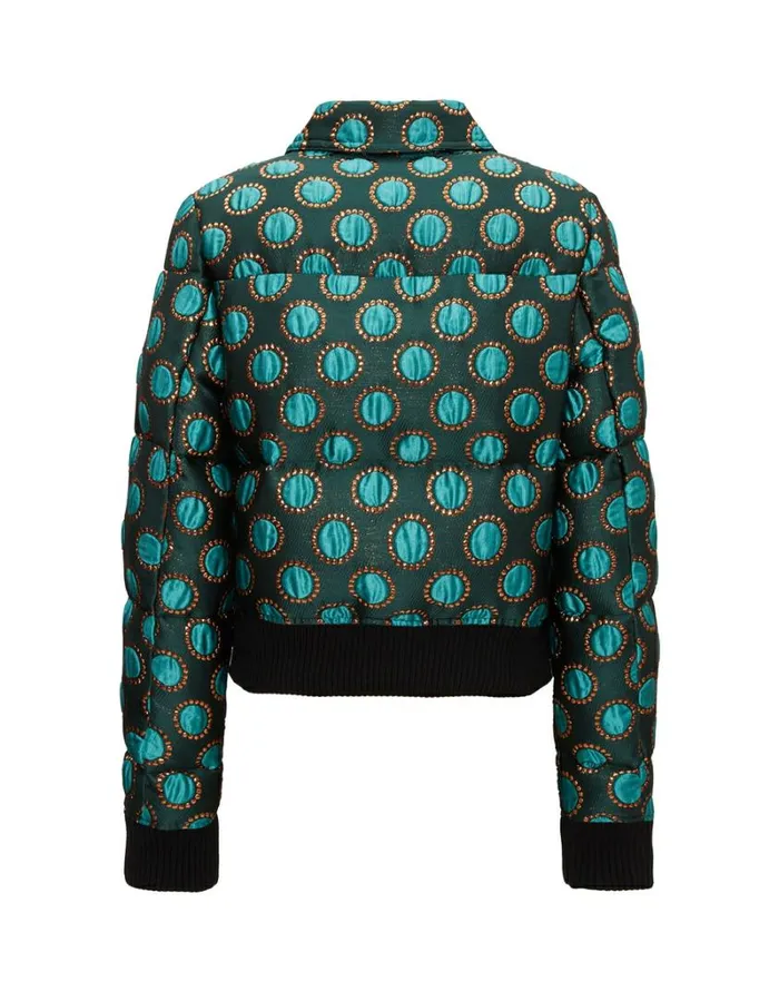 Ready To Wear Outerwear La Double J La Comasca Puffer Bomber Winter Sun Emerald Ready To Wear Outerwear La Double J La Comasca Puffer Bomber Winter Sun Emerald