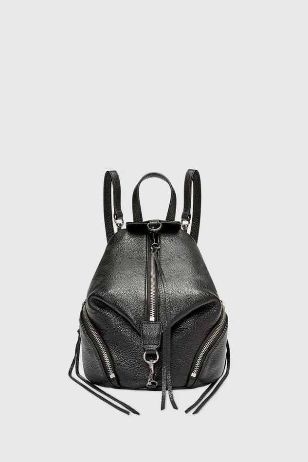 Rebecca Minkoff Backpacks Convertible Mini Julian Backpack Blackgunmetal 8211 Handbags