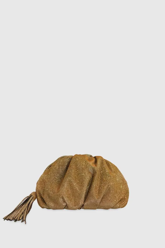 Rebecca Minkoff Clutches Ruched Clutch Goldantique Brass 8211 Handbags