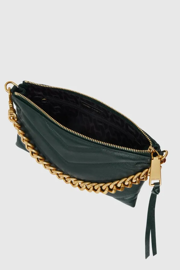 Rebecca Minkoff Crossbody Bags Edie Maxi Medium Crossbody Deep Jadeantique Brass 8211 Handbags