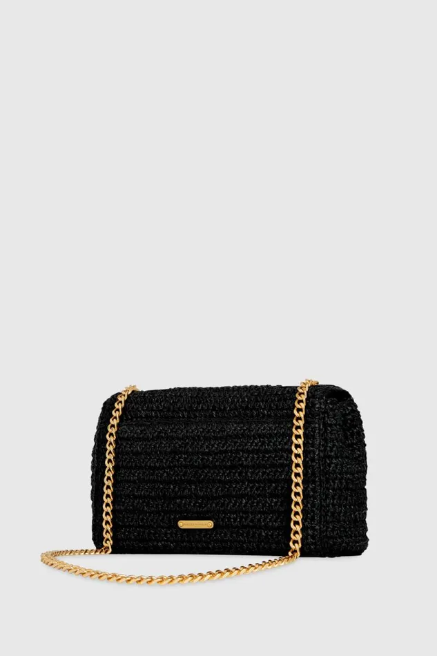 Rebecca Minkoff Crossbody Bags Edie Medium Crossbody Blackantique Brass 8211 Handbags