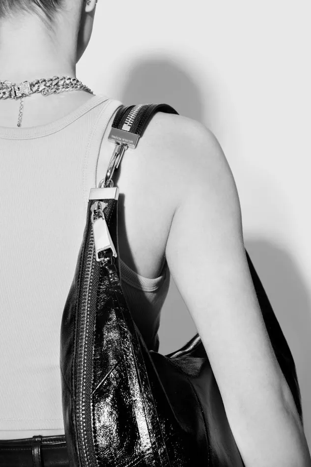 Rebecca Minkoff Hobo Bags Zip Around Croissant Hobo With Studs Blacksilver 8211 Handbags