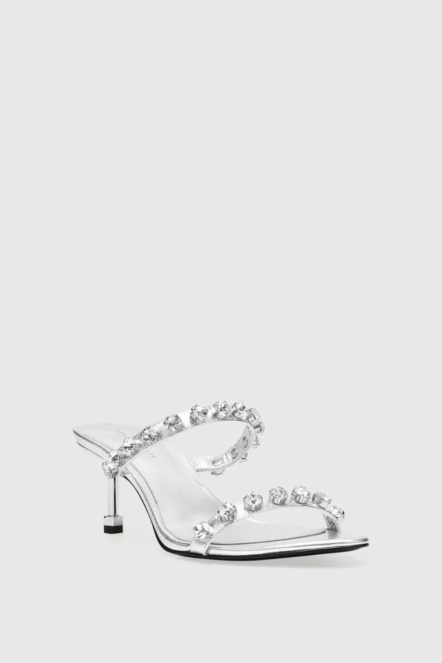 Rebecca Minkoff Shoes Juliana Crystal Mule Silver 8211 Shoes