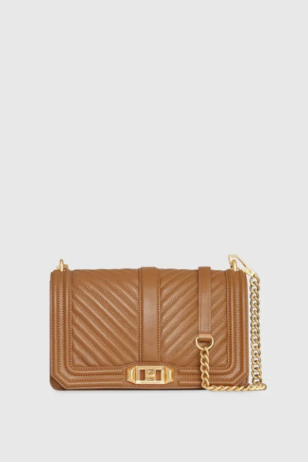 Rebecca Minkoff Shoulder Bags Chevron Quilted Love Crossbody Duneantique Brass 8211 Handbags Rebecca Minkoff Shoulder Bags Chevron Quilted Love Crossbody Duneantique Brass 8211 Handbags