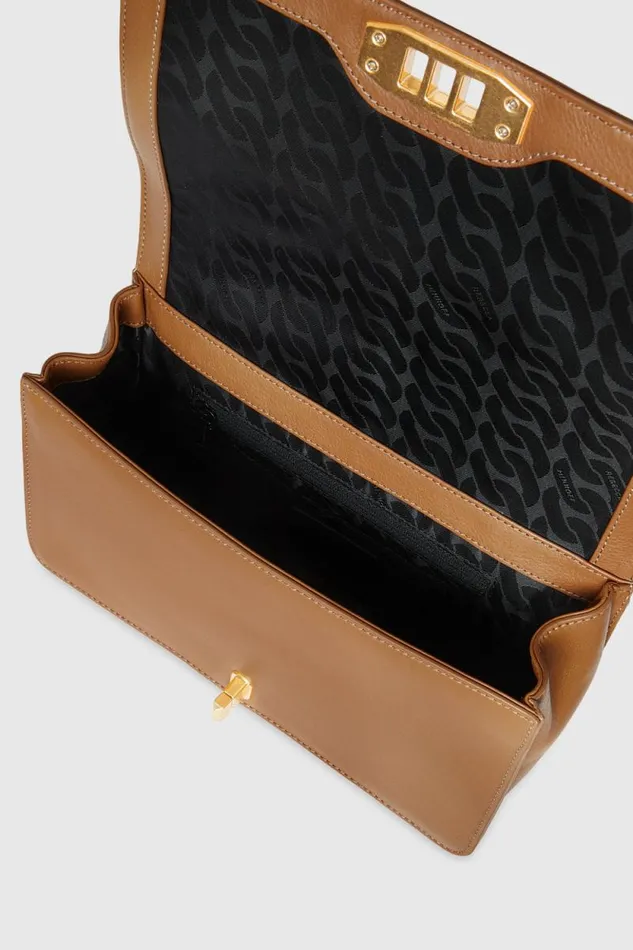 Rebecca Minkoff Shoulder Bags Chevron Quilted Love Crossbody Duneantique Brass 8211 Handbags