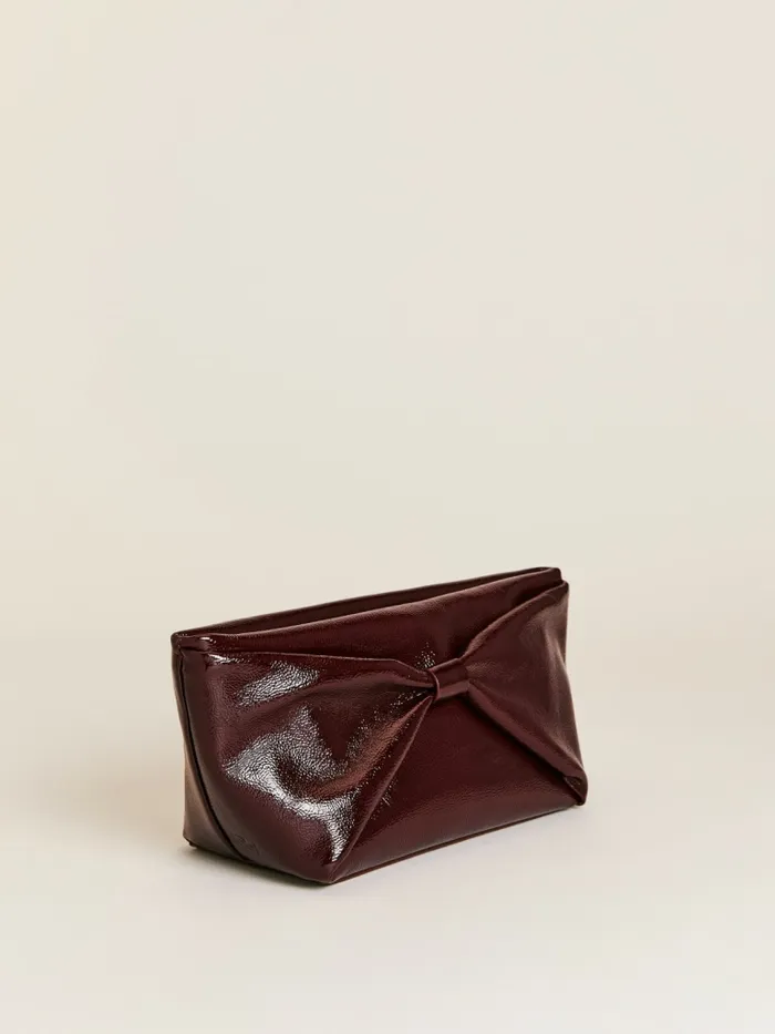 Reformation Clutches Silvana Clutch Rum Raisin Crinkle Patent 8211 Women Reformation Clutches Silvana Clutch Rum Raisin Crinkle Patent 8211 Women