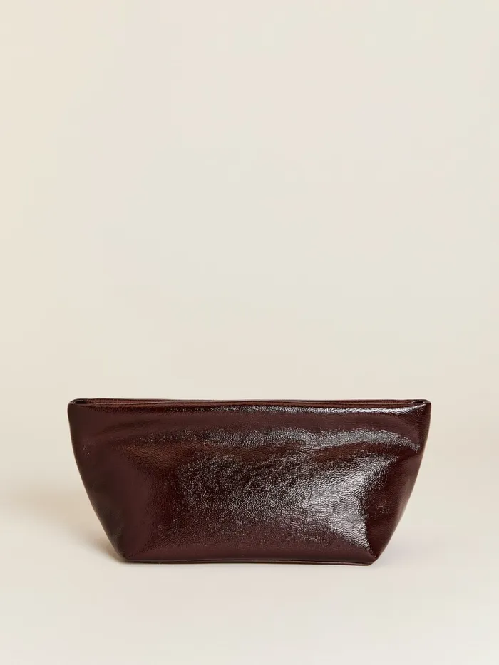 Reformation Clutches Silvana Clutch Rum Raisin Crinkle Patent 8211 Women Reformation Clutches Silvana Clutch Rum Raisin Crinkle Patent 8211 Women