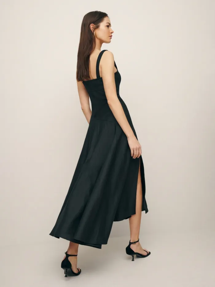 Reformation Dresses Bekki Linen Dress Black 8211 Women Reformation Dresses Bekki Linen Dress Black 8211 Women