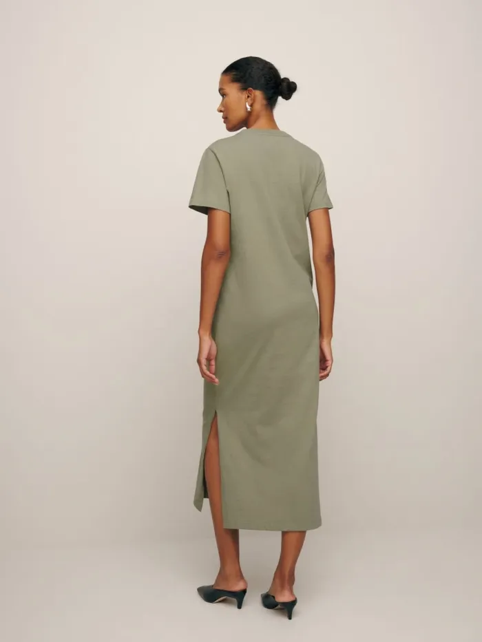 Reformation Dresses Bronwyn Knit Dress Lichen 8211 Women Reformation Dresses Bronwyn Knit Dress Lichen 8211 Women