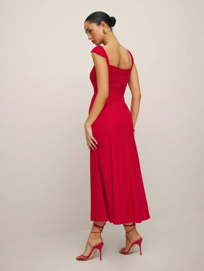 Reformation Dresses Bryson Dress Cherry 8211 Women Reformation Dresses Bryson Dress Cherry 8211 Women