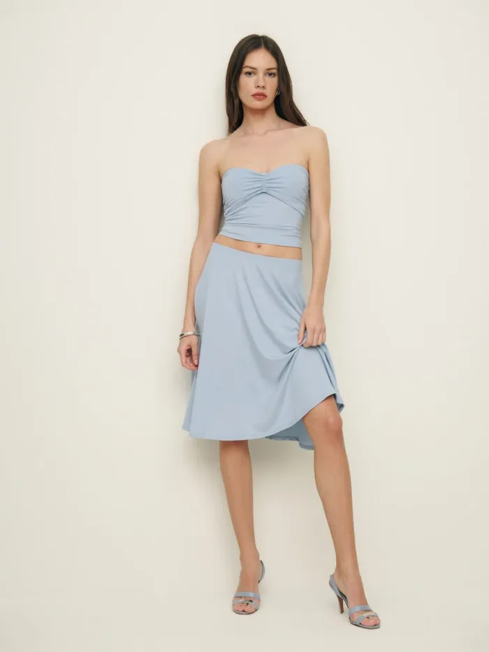 Reformation Dresses Cambria Knit Two Piece Mineral 8211 Women