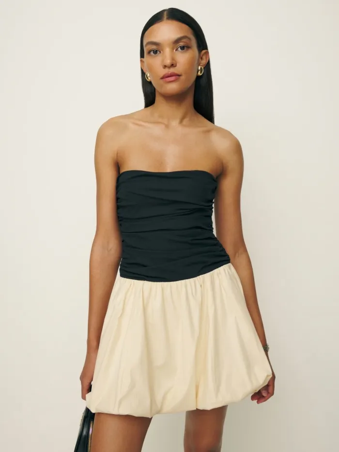 Reformation Dresses Clea Dress Black And Sugar 8211 Women