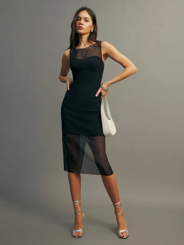 Reformation Dresses Eydie Dress Black 8211 Women