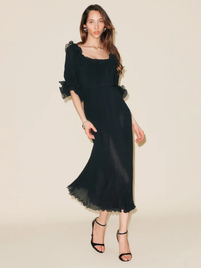 Reformation Dresses Fann Dress Black 8211 Women Reformation Dresses Fann Dress Black 8211 Women