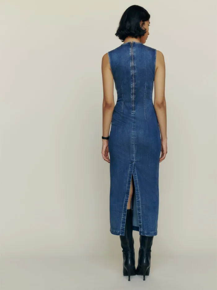 Reformation Dresses Kendi Denim Midi Dress Bleu 8211 Women Reformation Dresses Kendi Denim Midi Dress Bleu 8211 Women