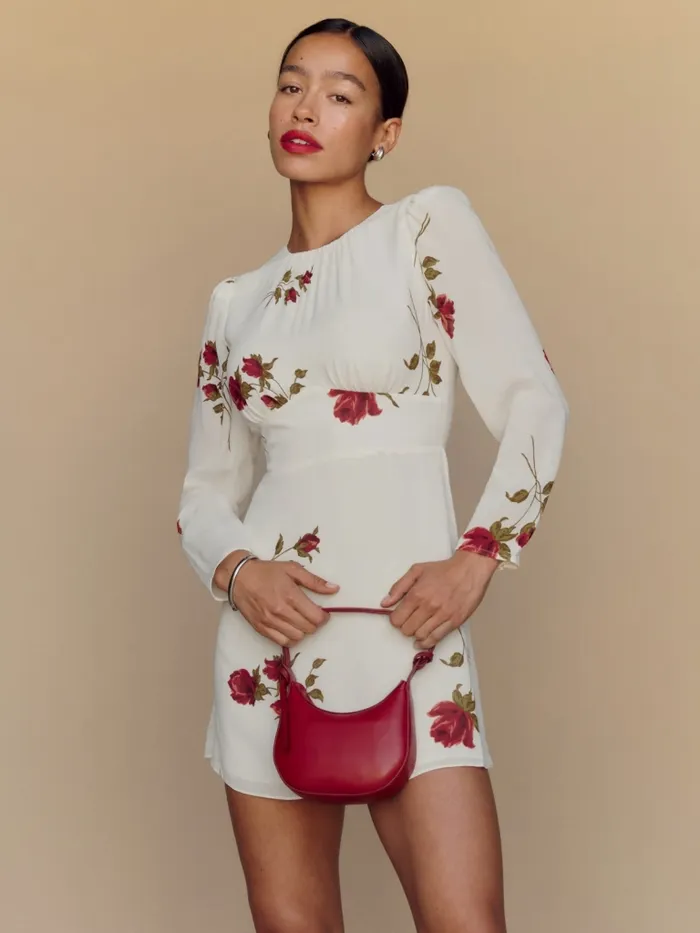 Reformation Dresses Laken Dress American Beauty 8211 Women