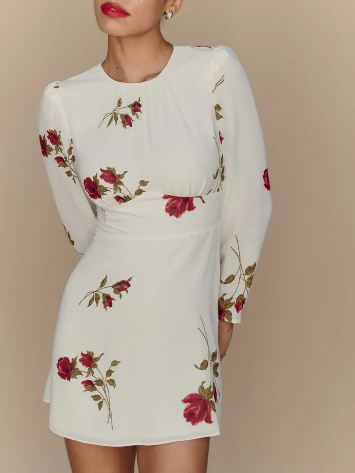 Reformation Dresses Laken Dress American Beauty 8211 Women Reformation Dresses Laken Dress American Beauty 8211 Women