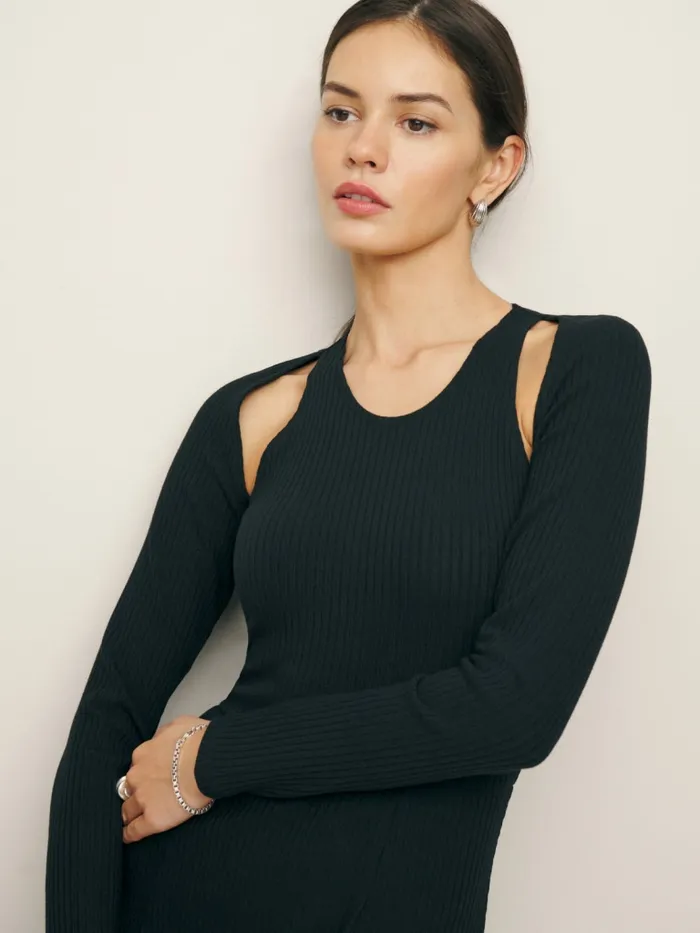Reformation Dresses Lorelai Knit Dress Black 8211 Women Reformation Dresses Lorelai Knit Dress Black 8211 Women