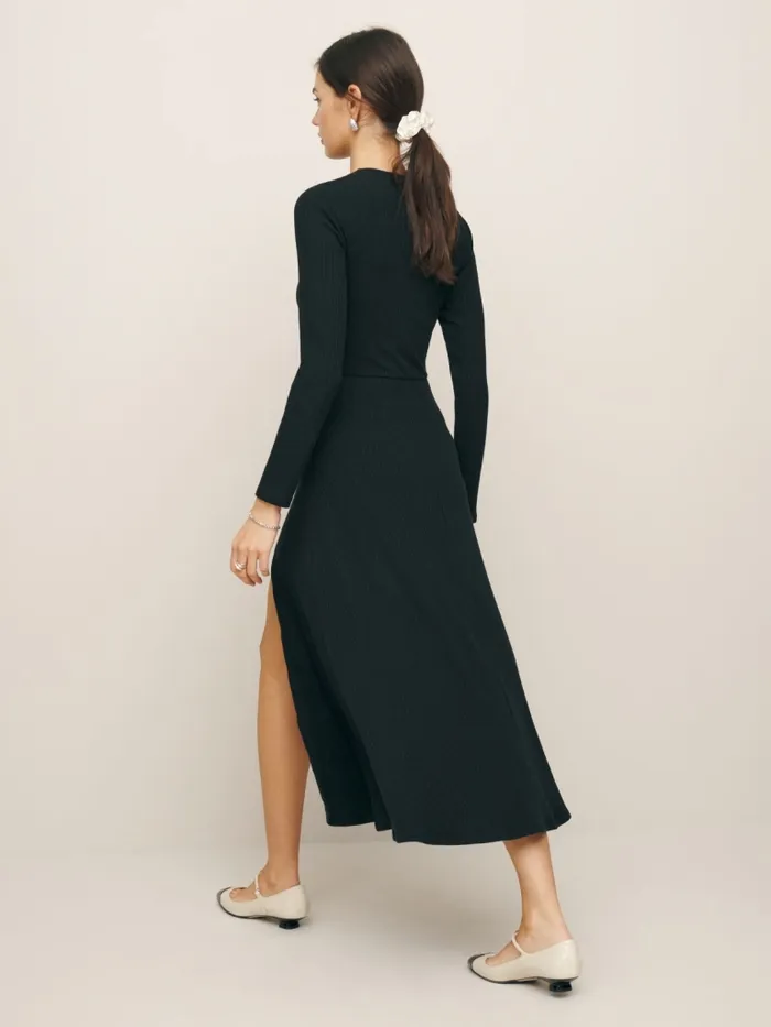 Reformation Dresses Lorelai Knit Dress Black 8211 Women Reformation Dresses Lorelai Knit Dress Black 8211 Women