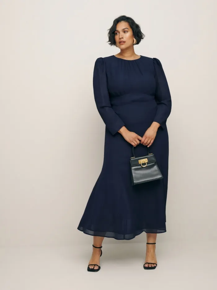 Reformation Dresses Lysander Dress Es Midnight 8211 Women Reformation Dresses Lysander Dress Es Midnight 8211 Women