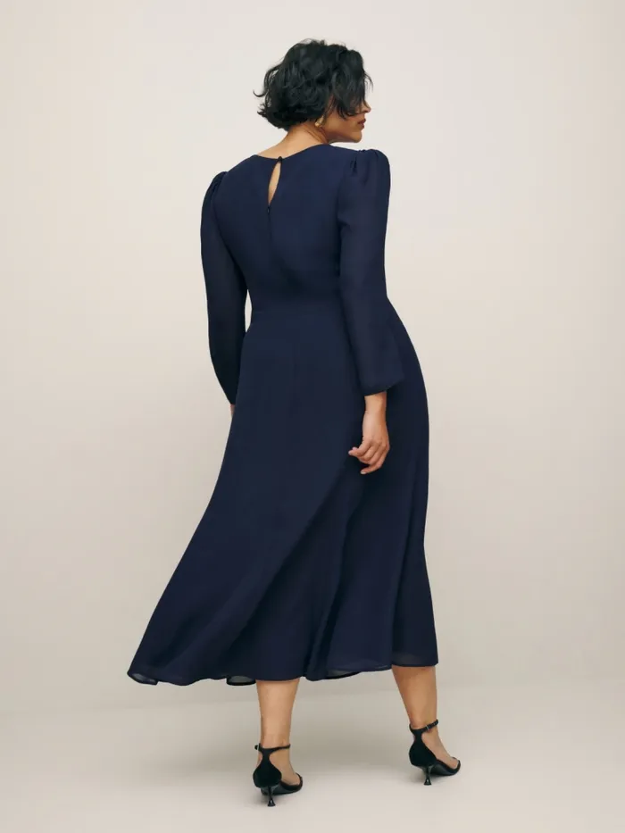 Reformation Dresses Lysander Dress Es Midnight 8211 Women Reformation Dresses Lysander Dress Es Midnight 8211 Women