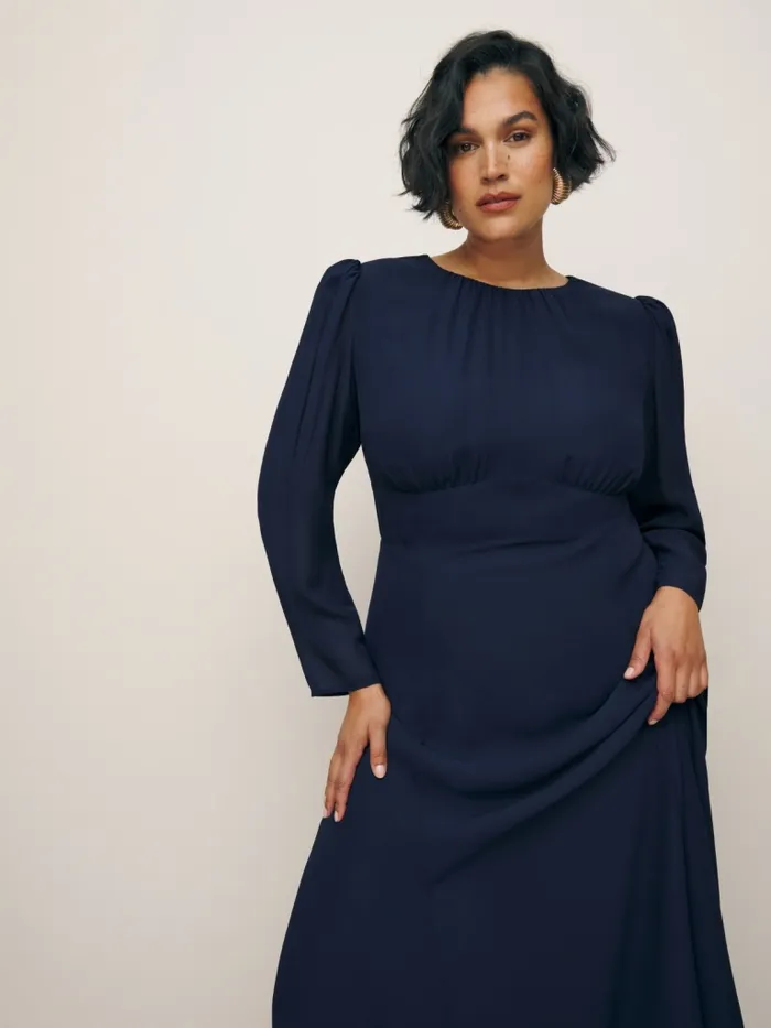 Reformation Dresses Lysander Dress Es Midnight 8211 Women Reformation Dresses Lysander Dress Es Midnight 8211 Women