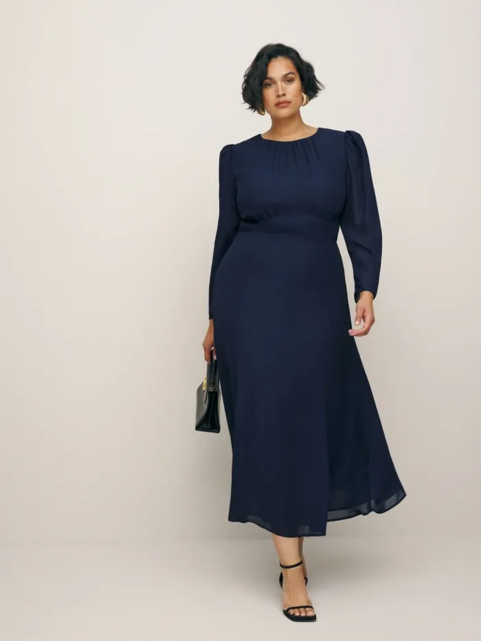 Reformation Dresses Lysander Dress Es Midnight 8211 Women Reformation Dresses Lysander Dress Es Midnight 8211 Women