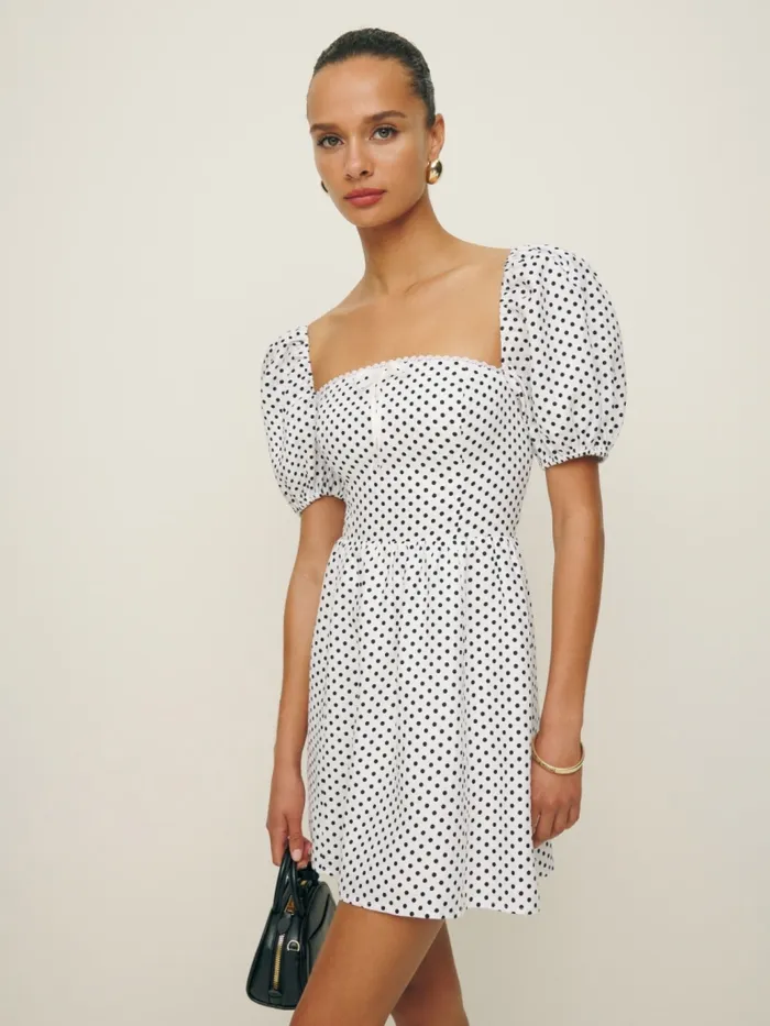 Reformation Dresses Malvina Linen Dress Eclipse Dot 8211 Women Reformation Dresses Malvina Linen Dress Eclipse Dot 8211 Women