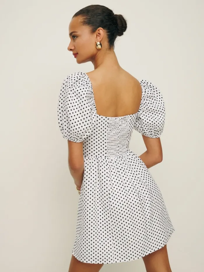 Reformation Dresses Malvina Linen Dress Eclipse Dot 8211 Women Reformation Dresses Malvina Linen Dress Eclipse Dot 8211 Women