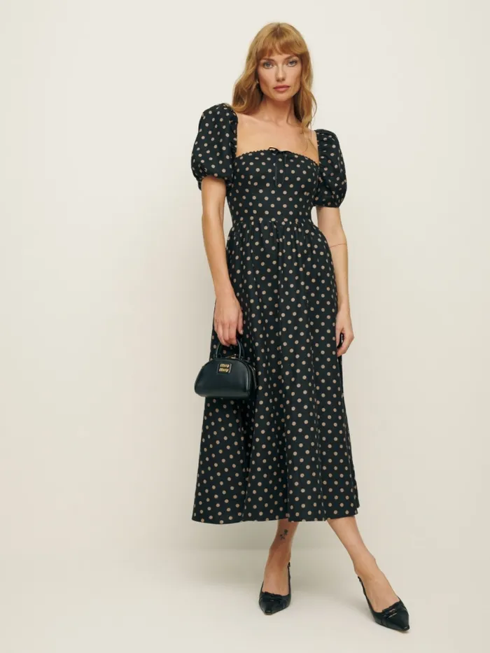 Reformation Dresses Marella Linen Dress Ritz Dot 8211 Women Reformation Dresses Marella Linen Dress Ritz Dot 8211 Women