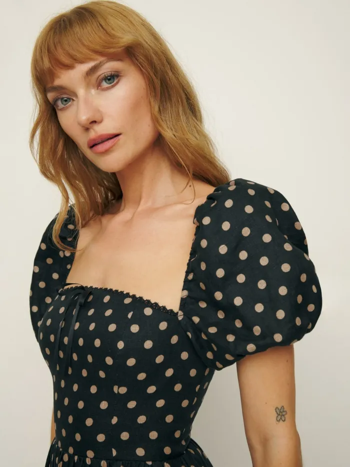Reformation Dresses Marella Linen Dress Ritz Dot 8211 Women Reformation Dresses Marella Linen Dress Ritz Dot 8211 Women