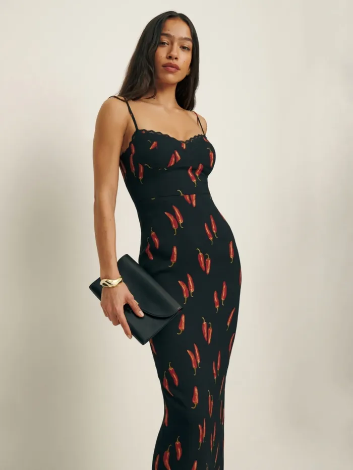 Reformation Dresses Pennington Dress Hot Sauce 8211 Women