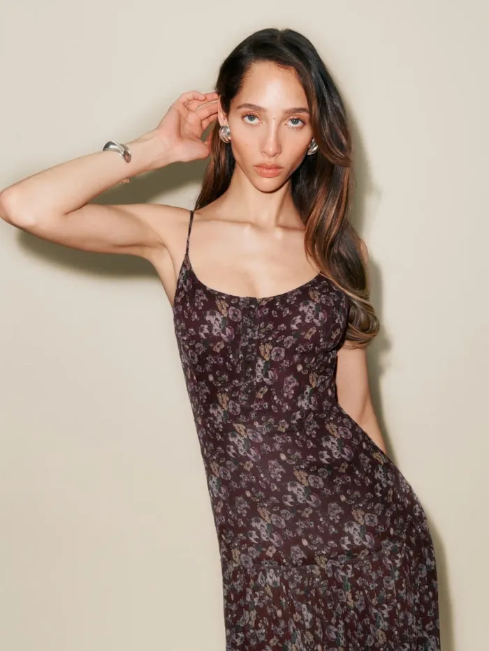 Reformation Dresses Sabien Dress Burgundy Bunch 8211 Women Reformation Dresses Sabien Dress Burgundy Bunch 8211 Women