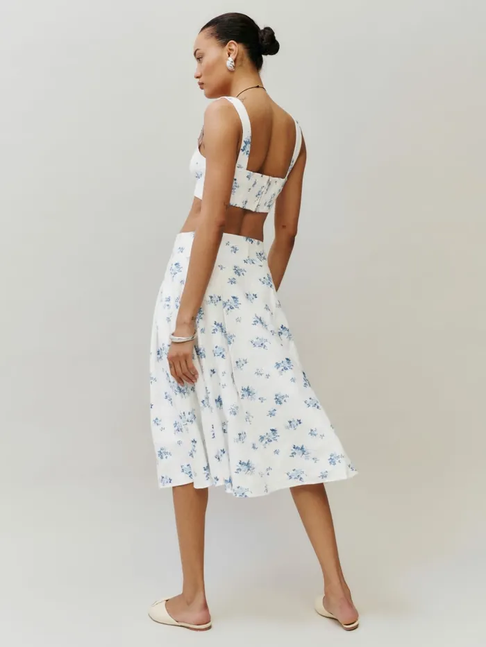 Reformation Dresses Santana Linen Two Piece Delicacy 8211 Women Reformation Dresses Santana Linen Two Piece Delicacy 8211 Women